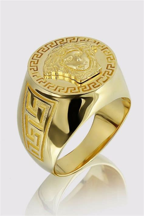 versace gold ring herren|versace earrings for men.